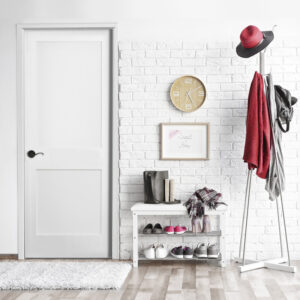 Pre-hung 2-Panel Shaker Primed Interior HC Door (smooth)