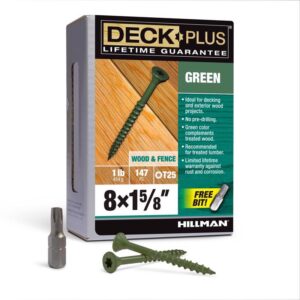 8 X 1-5/8" STAR DRIVE DECK SCREWS T25 1LB.