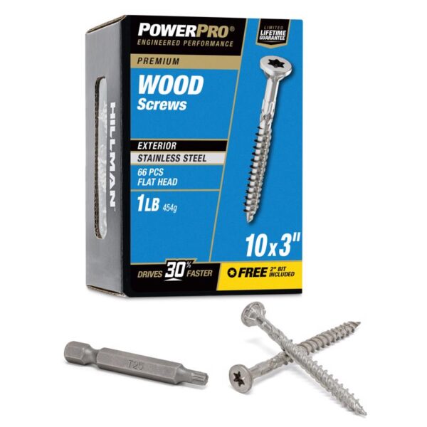 10 X 3" STAR STAINLESS DECK SCREWS 1LB