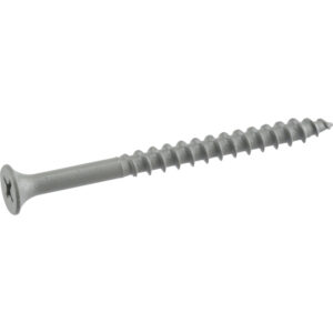 10 X 2-1/2" PHILLIPS DRIVE GREY DECK SCREWS 5LB.