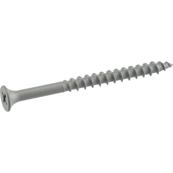 10 X 2-1/2" PHILLIPS DRIVE GREY DECK SCREWS 5LB.