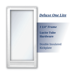 1-Lite White Storm Door