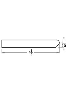 5-1/4" PINE FJ PRIMED STOOL 16FT (1021)