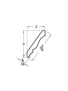 3-5/8" FJ PRIMED CROWN 16FT (49)
