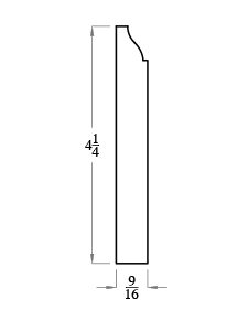 4-1/4" FJ PRIMED BASE 16FT (620)