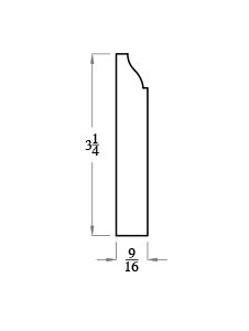 3-1/4" FJ PRIMED BASE 16FT (623)