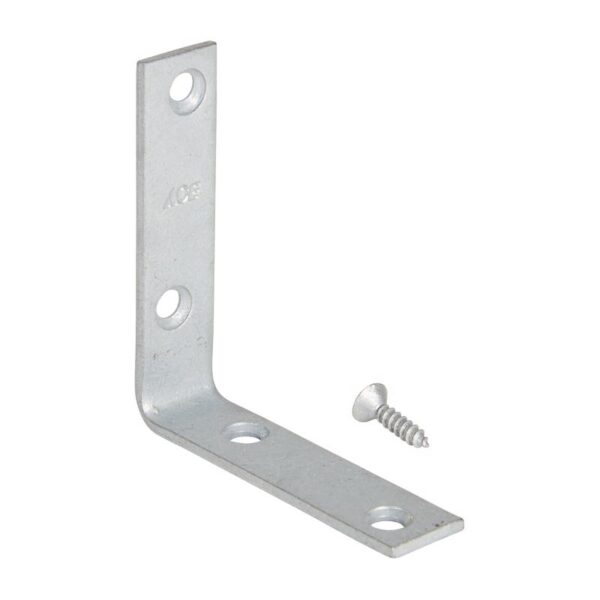 3" X 3/4" CORNER BRACE GALV. 4PK