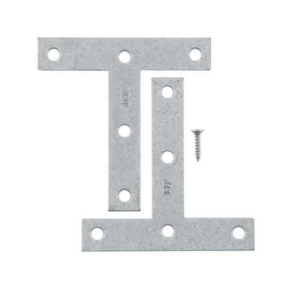 4"  TEE PLATE GALV. 2PK