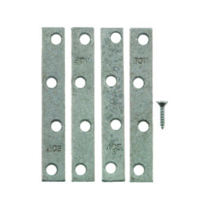 4" X 5/8" MENDING BRACE GALV. 4PK