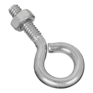 1/4" X 2" EYE BOLT W/NUT ZINC