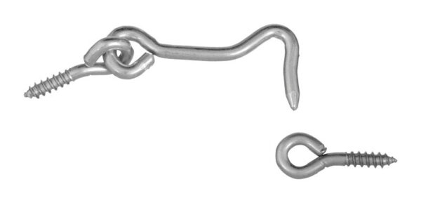 2" HOOK & EYE ZINC 2PK