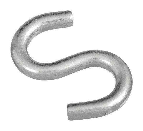 2" OPEN S HOOKS ZINC 2PK