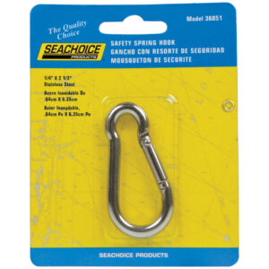 1/4"  X 2.5" SAFETY SPRING HOOK
