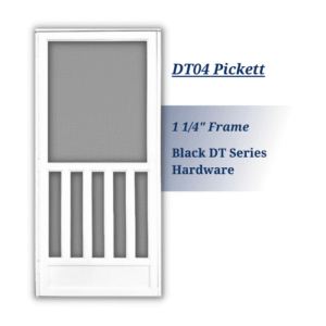 Pickett White Screen Door