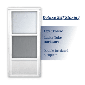 Self-Store White Storm Door
