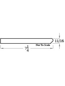 7-1/4" PINE FJ PRIMED STOOL 16FT (1021)